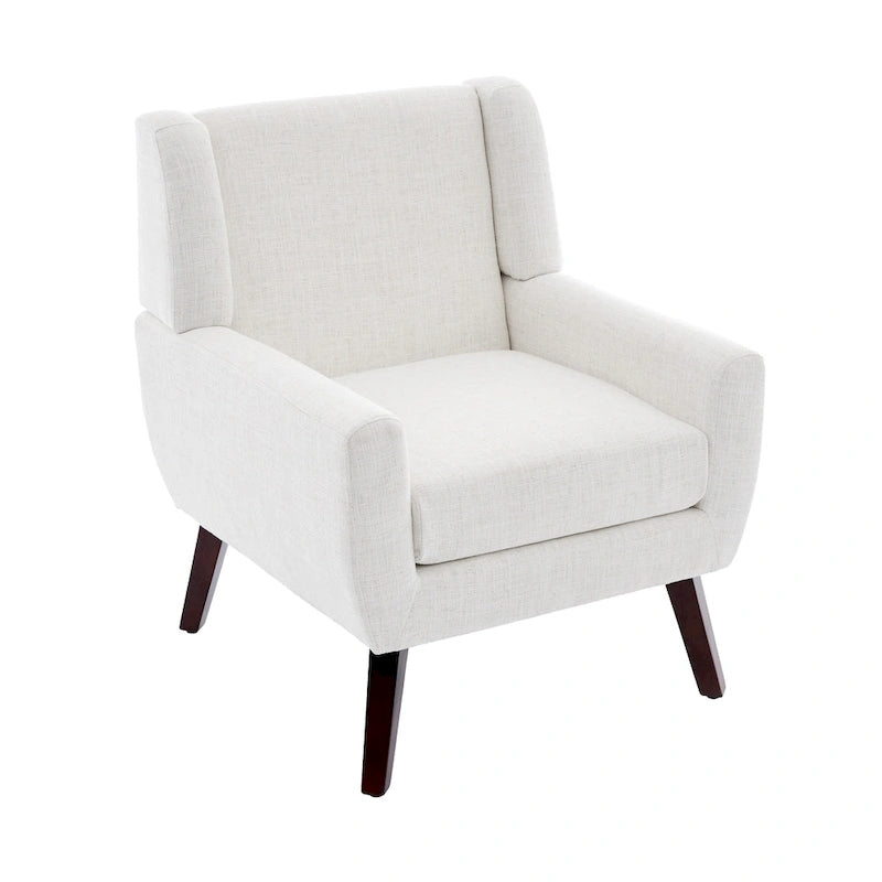 Wide Back Accent Chair with Wingback Design - Single Seater