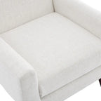 Wide Back Accent Chair with Wingback Design - Single Seater