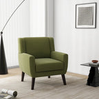 Wide Back Accent Chair with Wingback Design - Single Seater