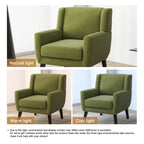 Wide Back Accent Chair with Wingback Design - Single Seater
