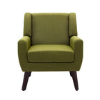 Wide Back Accent Chair with Wingback Design - Single Seater