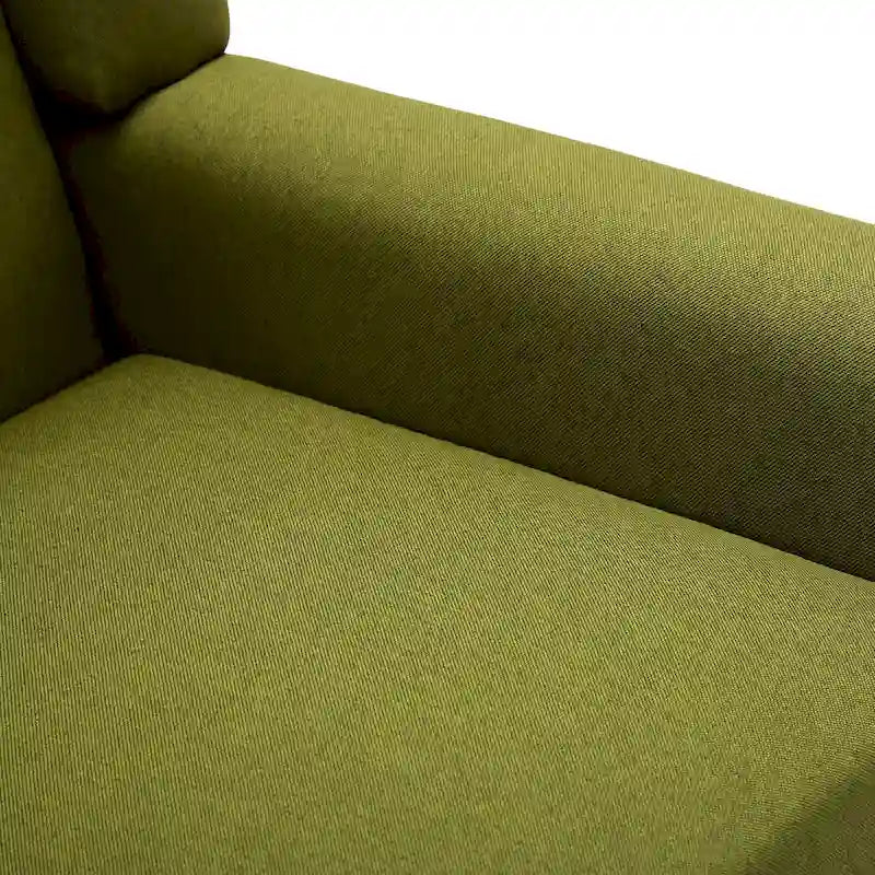 Wide Back Accent Chair with Wingback Design - Single Seater