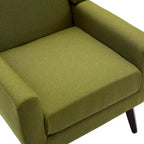 Wide Back Accent Chair with Wingback Design - Single Seater