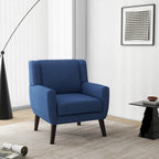 Wide Back Accent Chair with Wingback Design - Single Seater
