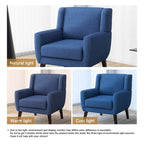 Wide Back Accent Chair with Wingback Design - Single Seater