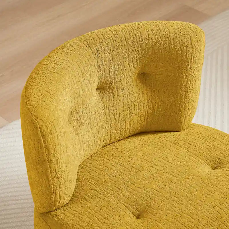 Art Leon Flannel Upholstered Swivel Accent Chair