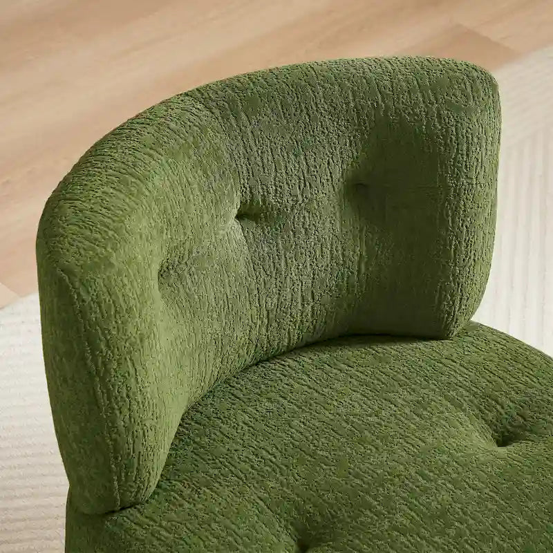 Art Leon Flannel Upholstered Swivel Accent Chair