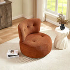 Art Leon Flannel Upholstered Swivel Accent Chair