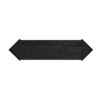Arrow-Shaped Design Console Table Entryway Table with Open Shelf, Rattan Sofa Table Accent Table for Living Room Hallway