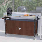 Outdoor Grill Cart With Stainless Steel Tabletop(no include stool)