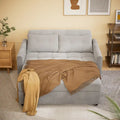 Grey Convertible Sleeper Loveseat with Pull-Out Bed