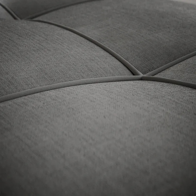 Grey Convertible Sleeper Loveseat with Pull-Out Bed