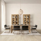 Classic Home Crest 78 Reclaimed Pine Wood Dining Table in Natural