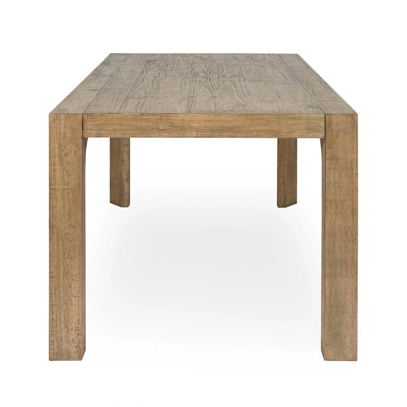 Classic Home Crest 78 Reclaimed Pine Wood Dining Table in Natural