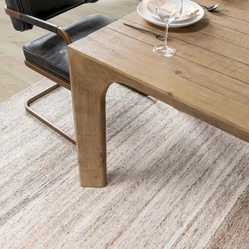 Classic Home Crest 78 Reclaimed Pine Wood Dining Table in Natural