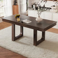 60-78 Extendable Dining Table, Farmhouse Wooden Kitchen Table with Removable Leaf, Large Expanding Table for 4-8