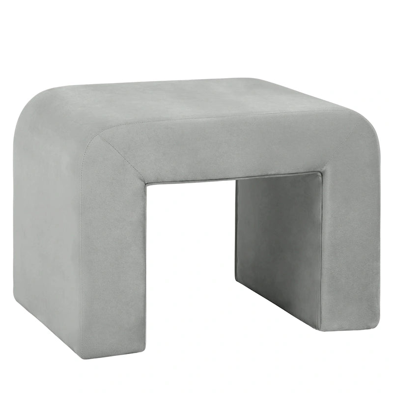 Vint 26 Modern Bench Upholstered in Velvet or Boucle With Padded Foam Seat for Living Room Bedroom Home Office