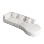 123.2 Corduroy Cloud 4-Seater Sectional Sofa