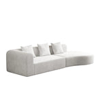 123.2 Corduroy Cloud 4-Seater Sectional Sofa