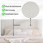 Twin Platform Bed with Adjustable Headboard - White Dove
