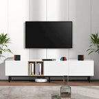 76 TV Stand with Doors & Large Storage for TVs Up to 80