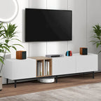 76 TV Stand with Doors & Large Storage for TVs Up to 80