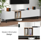 76 TV Stand with Doors & Large Storage for TVs Up to 80