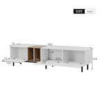 76 TV Stand with Doors & Large Storage for TVs Up to 80