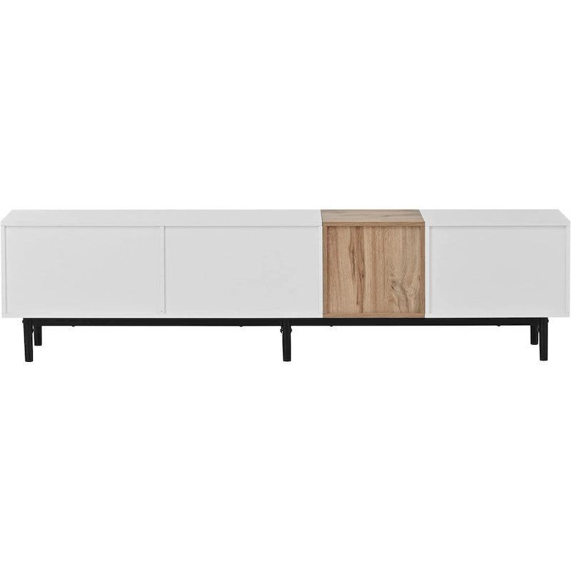 76 TV Stand with Doors & Large Storage for TVs Up to 80