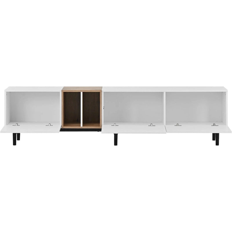 76 TV Stand with Doors & Large Storage for TVs Up to 80