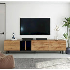 76 TV Stand with Doors & Large Storage for TVs Up to 80