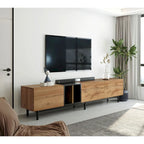 76 TV Stand with Doors & Large Storage for TVs Up to 80