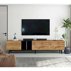 76 TV Stand with Doors & Large Storage for TVs Up to 80