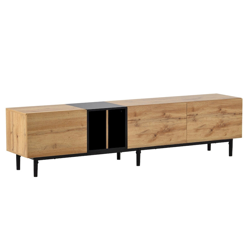 76 TV Stand with Doors & Large Storage for TVs Up to 80