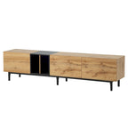 76 TV Stand with Doors & Large Storage for TVs Up to 80
