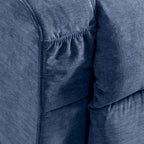 Blue Power Lift Recliner with Heat, Massage, USB Charging, Side Storage, and Remote Control