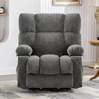 Blue Power Lift Recliner with Heat, Massage, USB Charging, Side Storage, and Remote Control