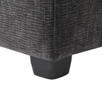 Black 84 Modular Chenille 5-Seat Corner Sectional Sofa Set with 2 Cushions, Great for Living Spaces or Apartments