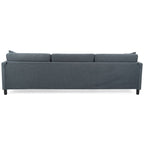 107.87 Removable Cushion 4-Seat Sectional Sofa with Movable Ottoman