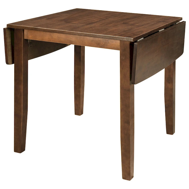 3-Piece Wooden Breakfast Nook Dining Table Set with Drop Leaf Table