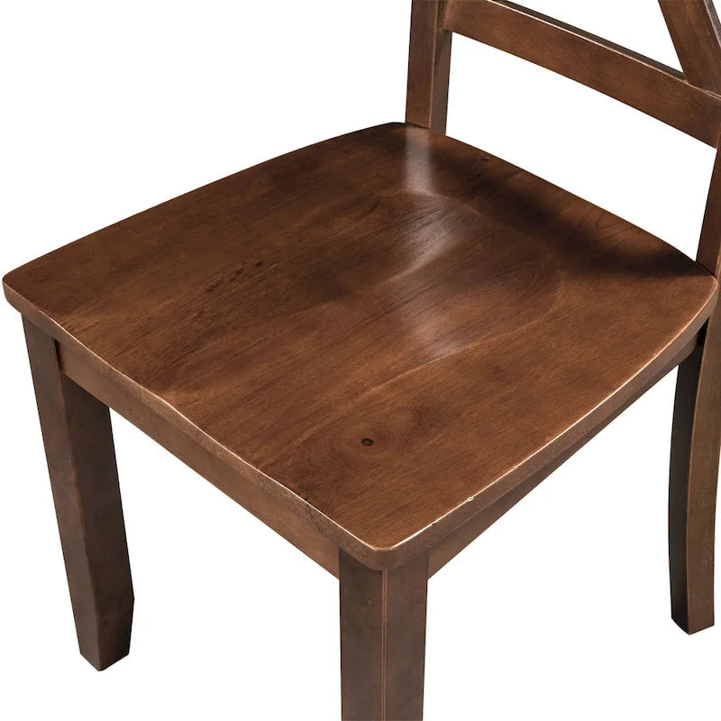 3-Piece Wooden Breakfast Nook Dining Table Set with Drop Leaf Table