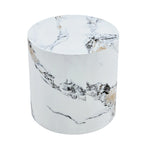 15.7 Modern Round Coffee Table with Fashionable Pattern and Stable Base for Living Room