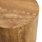 Modern 3-piece Round Coffee Table Set with Wood Grain Sticker Desktop for Living Room