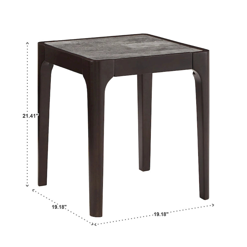 Ludvika Faux Marble Top End Table by iNSPIRE Q Modern