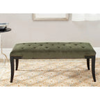 SAFAVIEH Leia Cream Tufted Nailhead Bench - 48Wx20Dx19H