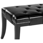 SAFAVIEH Leia Cream Tufted Nailhead Bench - 48Wx20Dx19H