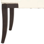 SAFAVIEH Leia Cream Tufted Nailhead Bench - 48Wx20Dx19H