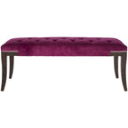 SAFAVIEH Leia Cream Tufted Nailhead Bench - 48Wx20Dx19H