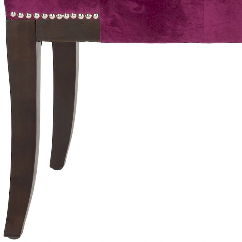 SAFAVIEH Leia Cream Tufted Nailhead Bench - 48Wx20Dx19H
