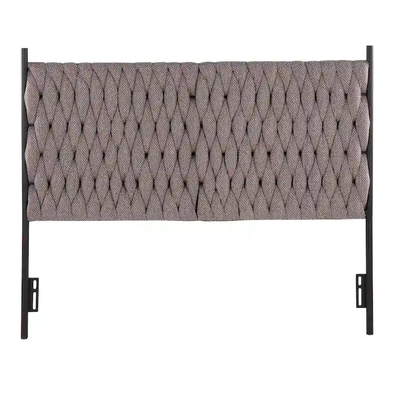 Silver Orchid Braided Matisse Queen Headboard